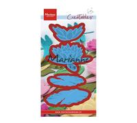 Marianne Design Creatables Tiny's Waterlily L, Metal, Blue, 20 x 9 x 0.5 cm