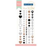Marianne Design Enamel Stickers, Black/White