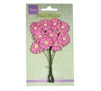 Marianne Design Hand Made Daisies Flowers Card Bright Pink