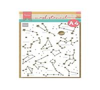 Marianne Design Mask Stencil, Zodiac Signs, for Scrapbooking Cardmaking and Other Paper Crafts, White, One Size