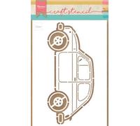 Marianne Design Stencil Craft car, White, Small