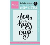 Marianne Design Tea is Like A Hug in A Cup Clear Stamp, Synthetic Material, 13.6 x 9.4 x 0.3 cm