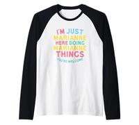 Marianne Here Doing Marianne Things Funny Marianne Name Raglan Baseball Tee