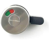 Marie 2 Pcs Toilet Door Lock, Stainless Steel Privacy Dead Bolt Indicator Door Lock Latch for Bathroom Toilet Public Restroom