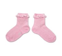 Marie-Antoinette Lace Ruffle Socks Pink 18/20