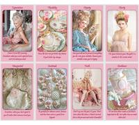 Marie Antoinette Oracle Cards Deck. Queen of France Oracle Cards Deck. Pink Dreams, Love and Passion Oracle.