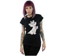 Marie Cotton T-Shirt The Aristocats Black L