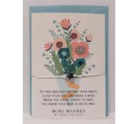 Marie Curie Bouquet of Flowers Celebration Wish Bracelet and Star Charm