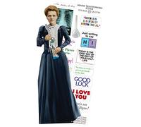 Marie Curie Quotable Notable - Die Cut Silhouette Greeting Card and Sticker Sheet