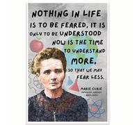 Marie Curie Quote Classroom Poster - Science Classroom Poster - Chemistry Class Poster - 12 x 18 Inch - Classroom Decor - Classroom Must Haves - Back To School Decor - CPS0564