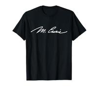 Marie Curie Signature Physicist Chemist Science Radioactive T-Shirt
