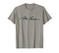 Marie Curie Signature Physicist Chemist Science Radioactive T-Shirt