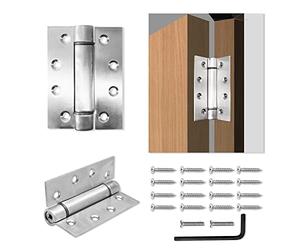 MARIE Door Closer Spring, Automatic Door Closer Indoor Outdoor Heavy Duty Door Stopper, Adjustable Gate Spring Closer Hinge for Garden Gates, Wooden Doors, Metal Gate, UPVC Door