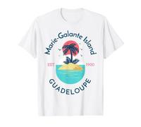 Marie Galante Island Guadeloupe Value Graphic T-Shirt, Men, White, M