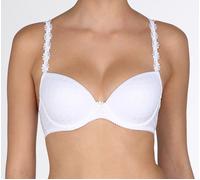 Marie Jo Avero Bra White Size 40D Underwired Padded Round Shape Half Cup 0100418