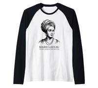 Marie LAVEAU Voodoo Queen Raglan Baseball Tee