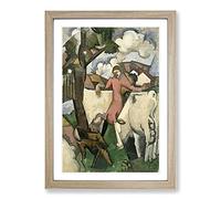 Marie Ressort by Roger De La Fresnaye Framed Print | A2 Oak Framed Wall Art | Ready to Hang | Modern Nature Picture | Living Room Bedroom Lounge Office