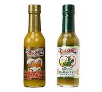 Marie Sharp's Orange Pulp Habanero & Green Hot Habanero Pepper Sauce 2x 148ml