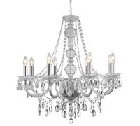 marie therese 8 lamp clear chandelier ceiling light