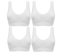 Marielle 4 Pack Comfort Bras Double Layer Material Ultimate Women Seamless Bralettes Sizes S-5XL
