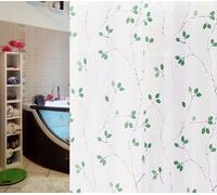 Marielle Green Textile Shower Curtain 180 x 200 cm Metallic Effect