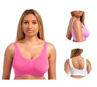 Marielle Women Sports Bra, 3 Pack Seamless Sports Bras for Women, Wire Free Sports Bras Women, Bralettes for Women Comfort and Sleep Bras for Girls