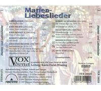 Freist-Wissing, Karin; Vox Bona - Songs To The Virgin Mary And Lovesongs