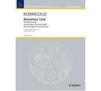 Marietta's Song op. 12 Erich Wolfgang Korngold Book [Softcover] High Voice and P