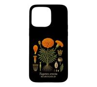 Marigold Botanical Anatomy Vintage Floral Nature Study Case for iPhone 15 Pro Max