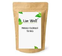 Marigold (Calendula) Herbal Tea Bags (Unbleached Tea Bags) Premium Quality! (25 Tea Bags)