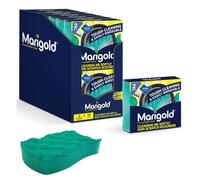 Marigold Cleaning Me Softly Non-Scratch Scourer, 14 Packs of 2 Scourers, Green, 12.6 x 2.5 x 11.5 cm