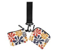 Marigold Dark Color Dual Coin Purse Credit Card Holder Wallet Minimalist Zipper Wallet Coin Bag with Zipper Coin Pocket for Work Travel 2 Pcs