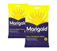 Marigold Extra Life Kitchen Gloves Medium Pack Of 2 Durable Comfortable Protective For Cleaning Dishwashing Tasks