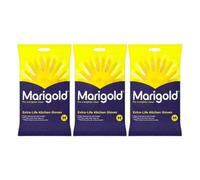 Marigold Extra Life Kitchen Gloves Medium Pack Of 3 Durable Protective For Cleaning Dishwashing Tasks