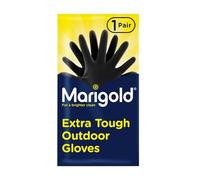 Marigold Extra Tough Outdoor Gloves Medium 2 Pairs - Supple & Comfortable Heavy Duty Gloves with Roll Top Cuffs Perfect for Heavy Duty Tasks, Washing Cars, Gardening and Outdoor Cleaning
