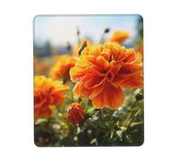 Marigold Flower Autumn Flowers Mouse Pad, Ultra-Smooth Gaming Mousepad, Non-Slip Rubber Base, Waterproof Computer Mouse Mat for Desk, Laptop, Office, Small Portable, 8.3 x 10.3 in