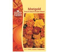 Marigold French Dwarf Double Mixed Seeds - Flower - Compact Growth - Annual