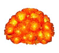 Marigold Garland With Lights - 150cm Polyester PVC, Floral Illumination Accent, Decorative Lighting Display | Perfect For Diwali Home Decor, Day Of Dead Altars, Festival Wall Styling, Hindu Prayer