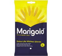 Marigold Kitchen Gloves Extra Life For A Brighter Clean (Large)