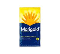 Marigold Kitchen Gloves Extra Life Large - 175470 - Durable Rubber Gloves in Yellow Marigold Yellow