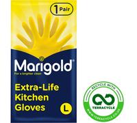 Marigold Latex Yellow Kitchen Gloves, Large