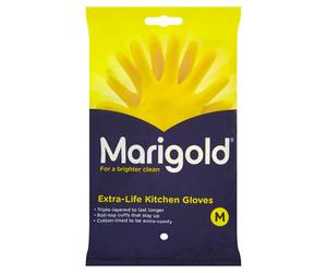 Marigold Latex Yellow Kitchen Gloves, Medium