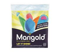 Marigold Let it Shine Extra Thick Microfibre Cloths 4pk Marigold Multicolor