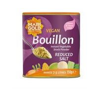 Marigold Health Foods Reduced Salt Vegetable Bouillon Poweder - Vegan& Gluten Free - Makes 7.5 litres - 150g (Pack of 2)