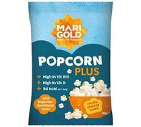 Marigold Health Foods Popcorn Plus with Engevita Nutritional Yeast 20g - Vegan& Gluten Free - High in Vitamin B12 & Vitamin D (Pack of 18)