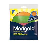 Marigold Microfibre Cleaning Cloth (Pack of 4) Marigold Multicolor