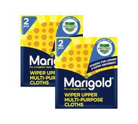 Marigold Multi Purpose Cloths 2pc Pack of 2 - Wiper Upper Anti-Bacterial Kitchen Cleaning Cloth Hygienic for Longer & Super Absorbent