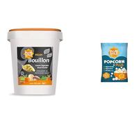 Marigold Organic Reduced Salt Vegetable Bouillon Powder, 2kg + Free Popcorn - Instant Vegan Stock Powder, 38% Less Salt, Natural Ingredients, Gluten-Free - Perfect for Soups, Stews & Sauces.