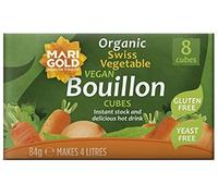 Marigold - Organic Swiss Vegetable Vegan Bouillon Gluten & Yeast Free Cubes - 8 Cubes - 84g (Case of 12)