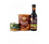 Marigold Plant-Based Pack - Save on Best Sellers Bundle | Vegan Braised Tofu 225g + Liquid Aminos Seasoning 250ml + Organic Instant Gravy 110g